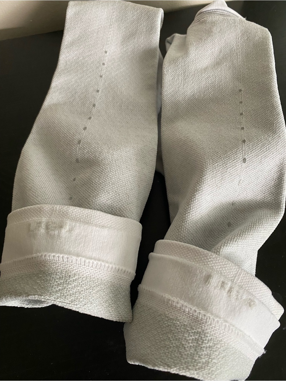 Lululemon White Compression Stockings